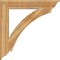 Ekena Millwork Thorton Traditional Rough Sawn Bracket, Western Red Cedar, 6"W x 42"D x 42"H BKT06X42X42THR01RWR - alternate 2